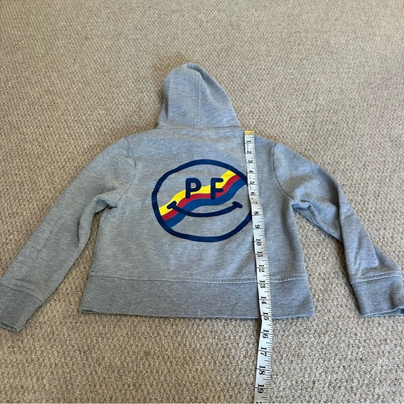 Prefresh smiley face grey full zip hoodie size 4T - graphic like you a lot hears - Picture 3 of 8